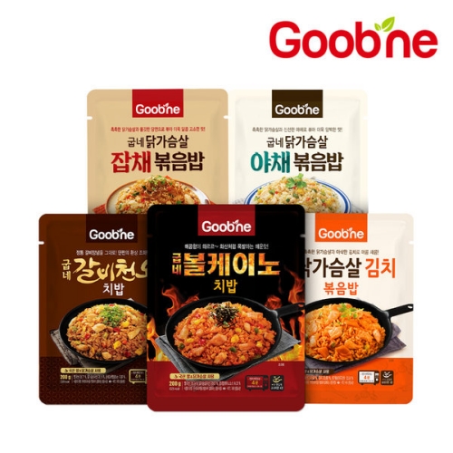 [굽네] 치밥5종 혼합 10팩 (볼케2,갈비2,김치2,야채2,잡채2)