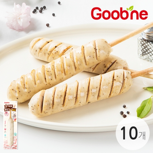 [굽네] 닭가슴살 후랑크 꼬치 블랙페퍼 70g 10팩