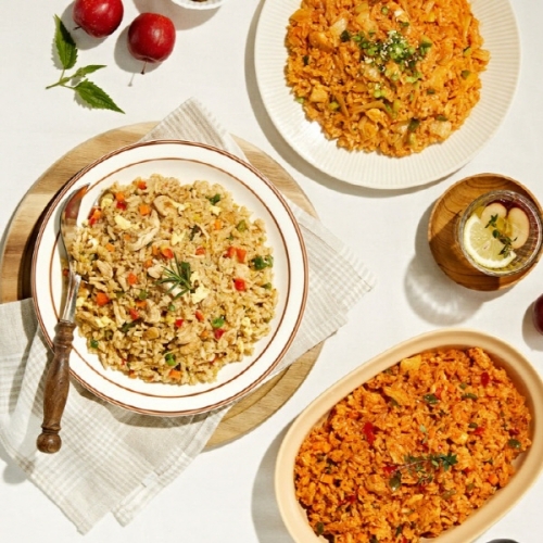 [굽네] 닭가슴살 치밥&볶음밥 7종 혼합 7팩 (볼케이노1,갈비천왕1,깍두기1,김치1,잡채1,야채1,소시지김치1)