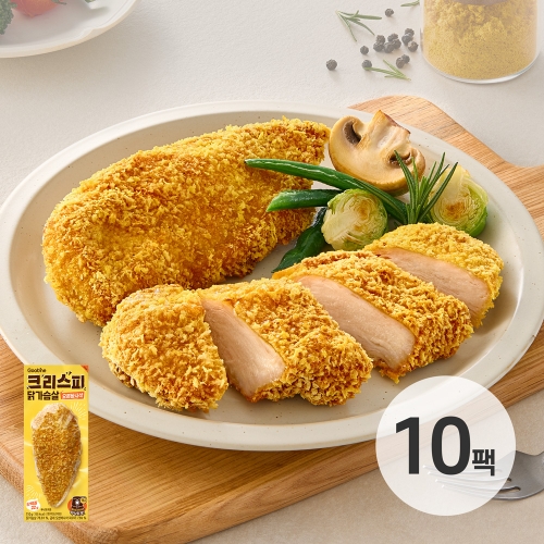 [굽네] 크리스피 닭가슴살 오븐바사삭 110g 10팩