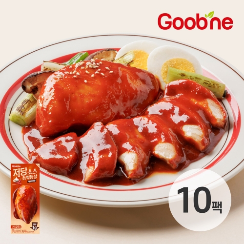 [굽네] 저당 소스듬뿍통살 떡볶이맛 110g 10팩