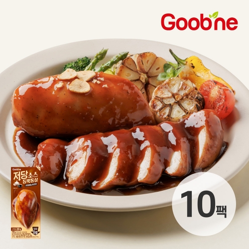 [굽네] 저당 소스듬뿍통살 간장마늘치킨맛 110g 10팩