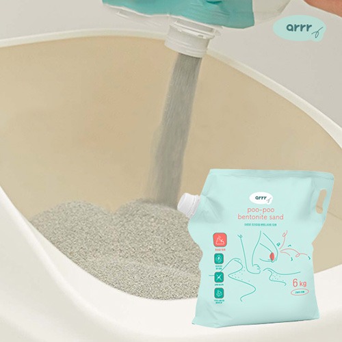 [아르르] 푸푸샌드 벤토나이트 모래 프리미엄 6kg