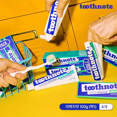 [투스노트] 미백치약 100g x 4개 (택1)
