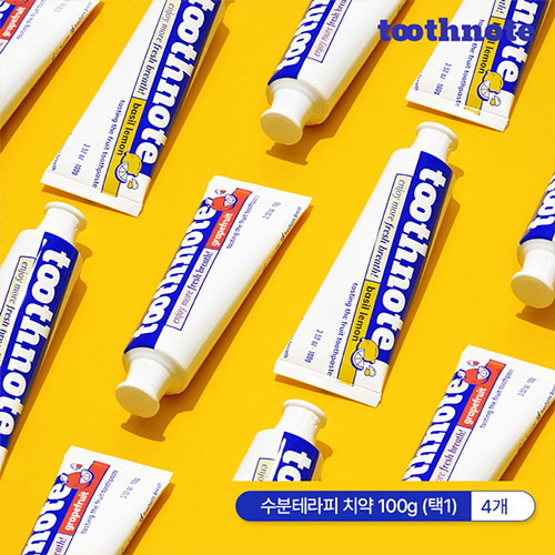 [투스노트] 수분테라피 치약 100g x 4개 (택1)