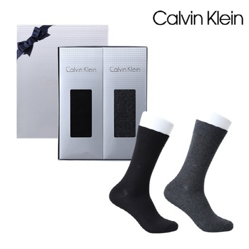 [만원의행복][캘빈클라인] 신사양말 단색 2족 세트(프리미엄라인)