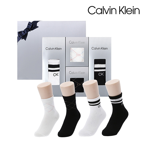 [캘빈클라인] 여성 양말 혼합 4족세트 (프리미엄라인)