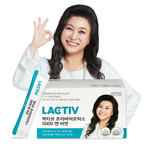 [락티브] 프리바이오틱스 5000 앤 아연 6g x 30포