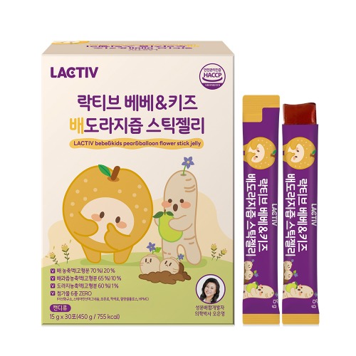 [락티브] 베베&키즈 배도라지즙 스틱젤리 15g x 30포