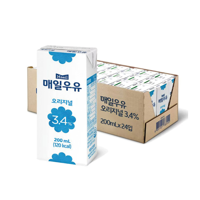 [매일우유] 멸균 오리지널 세트 200ml x 24