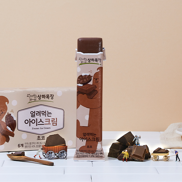 [상하목장] 얼려먹는 아이스크림 초코 세트 85ml x 24