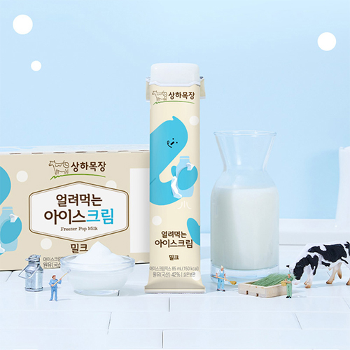 [상하목장] 얼려먹는 아이스크림 밀크 세트 85ml x 24