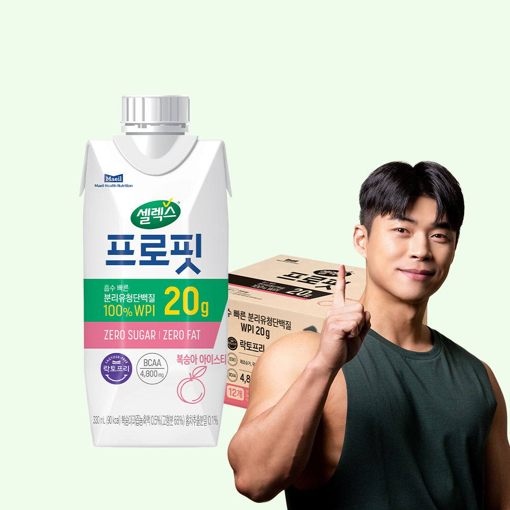 셀렉스 프로핏 복숭아 음료(330ml) 12입 2박스