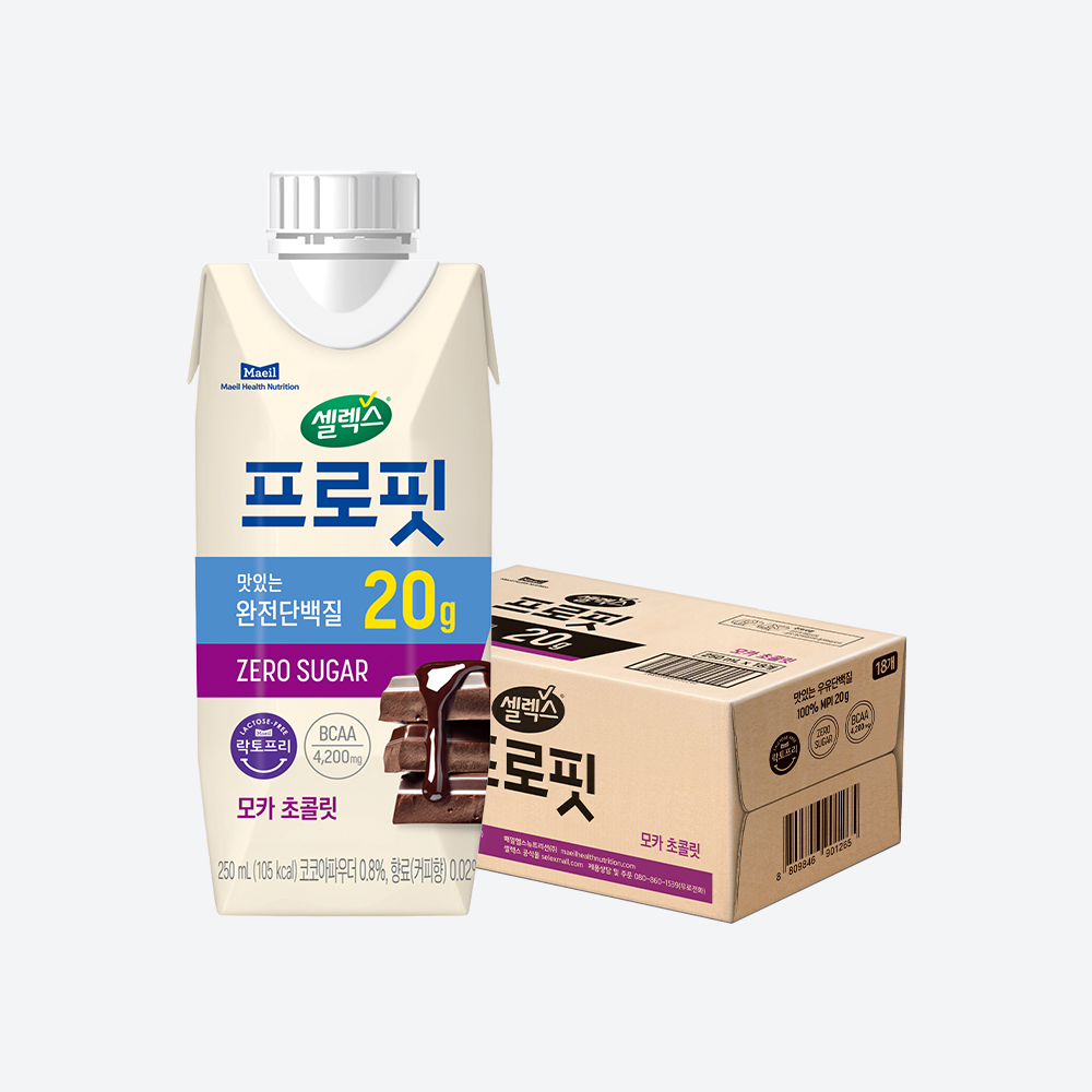 셀렉스 프로핏 모카 초콜릿(250ML) 18입 2박스