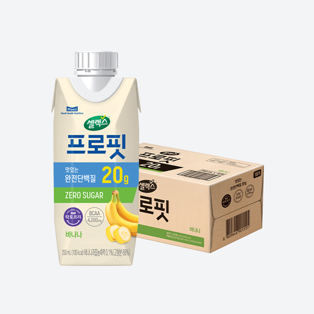 셀렉스 프로핏 바나나(250ML) 18입 2박스