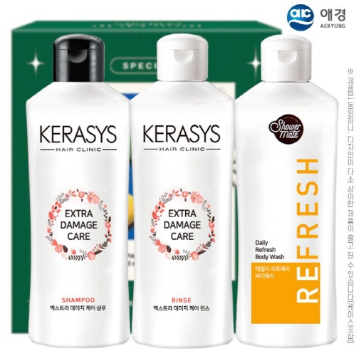 [만원의행복] [AK] 애경 케라시스샴푸180용기 린스180용기 샤워메이트(3종)