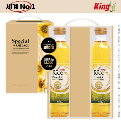 [만원의행복] [King] (세계No.1)킹 프리미엄현미유500ml 2P(2종)