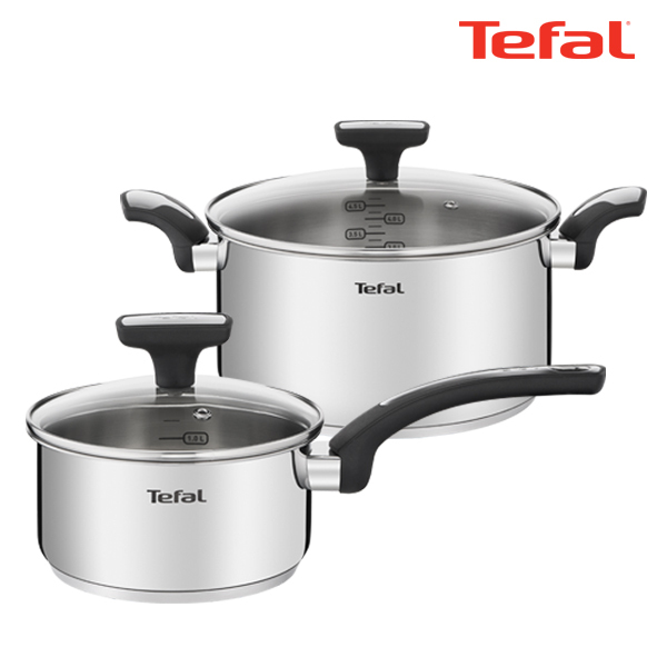 테팔 팬&냄비 IH 뉴이모션 2종세트 (편수냄비 16cm + 양수냄비 24cm)