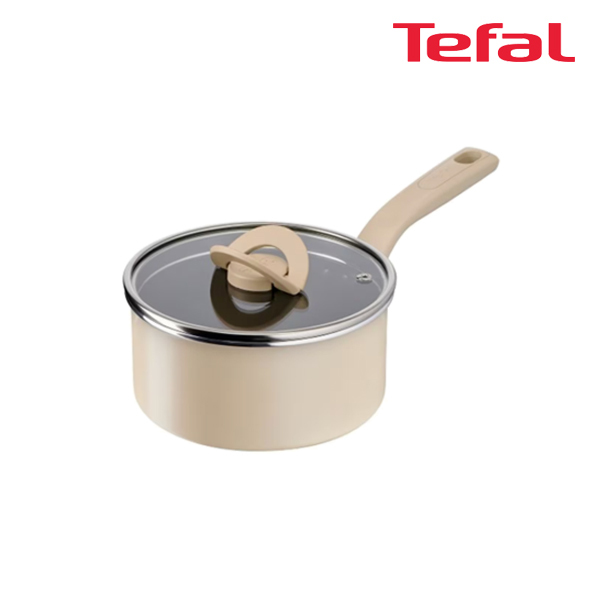 테팔 팬&냄비 인덕션 블라썸 베이지 편수냄비 18cm
