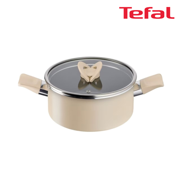 테팔 팬&냄비 인덕션 블라썸 베이지 양수냄비 20cm