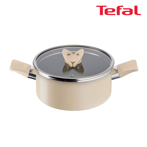 테팔 팬&냄비 인덕션 블라썸 베이지 양수냄비 24cm