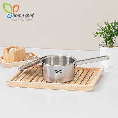 [홈셰프] SrO 통3중 스텐 이유식 편수냄비14Cm