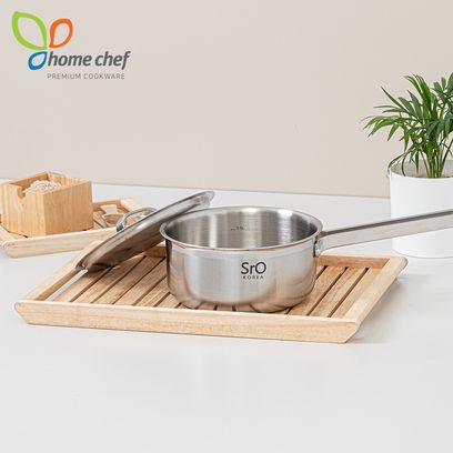 [홈셰프] SrO 통3중 스텐 편수냄비16Cm