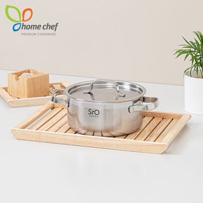 [홈셰프] SrO 통3중 스텐 양수냄비20Cm