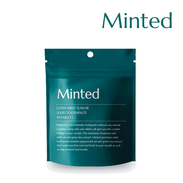 [민티드] 울트라민트 고체치약 리필형 90정 (1.5개월분)