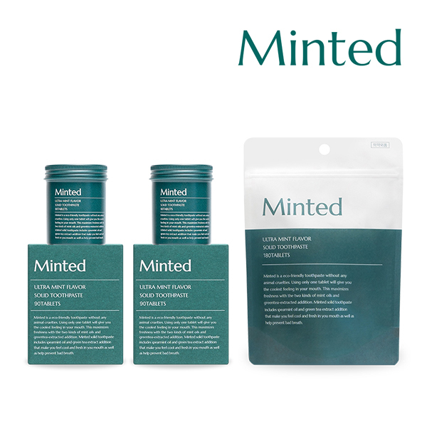 [민티드] 울트라민트 고체치약 베이직세트