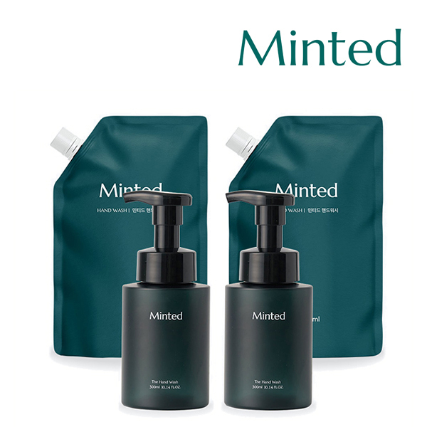 [민티드] 퍼퓸 핸드워시 리필형 2개 + 공병 2개