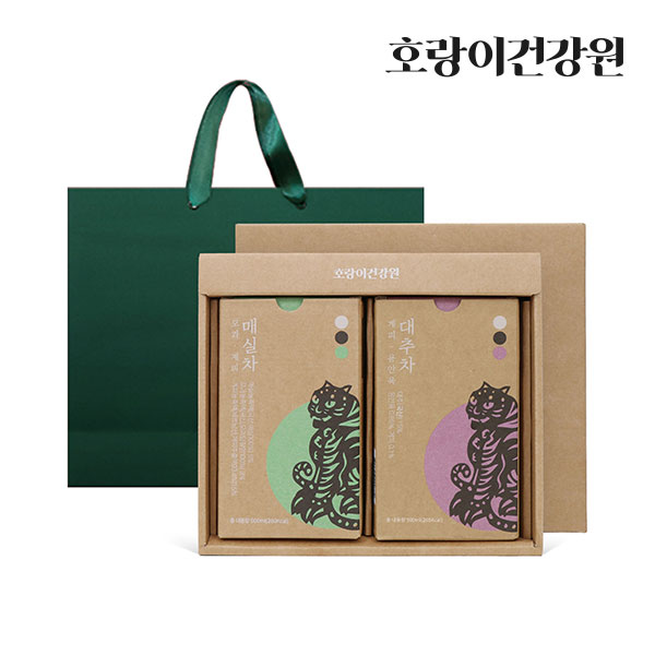 [호랑이건강원] 국산 대추차+매실차 10포(원물 추출)