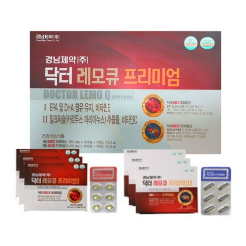 경남제약 닥터레모큐 프리미엄 (오메가3+밀크씨슬)