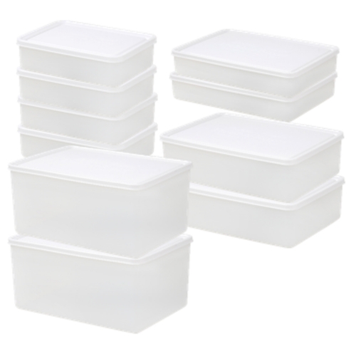 [신제품]데비마이어데비박스스노우화이트냉동용기세트8호(1000ml4개,1500ml2개,2300ml2개,3800ml2개)