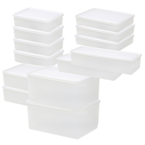 [신제품]데비마이어데비박스스노우화이트냉동용기세트9호(1000ml4개,1500ml3개,2100ml2개,2300ml2개,3800ml2개)