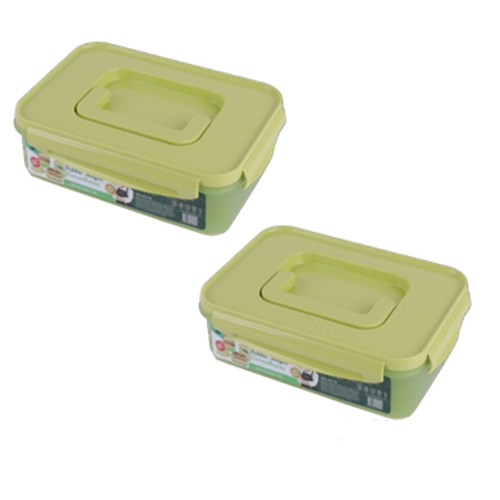 [신제품]데비마이어김치통세트1호(그린)(1.5리터2개)