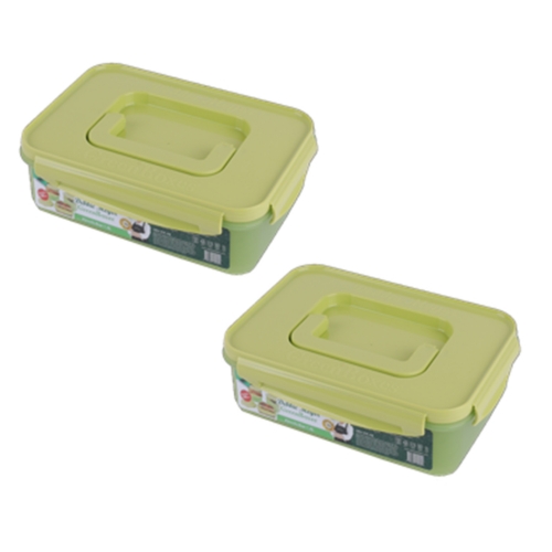 [신제품]데비마이어김치통세트2호(그린)(1.5리터1개,2리터1개)