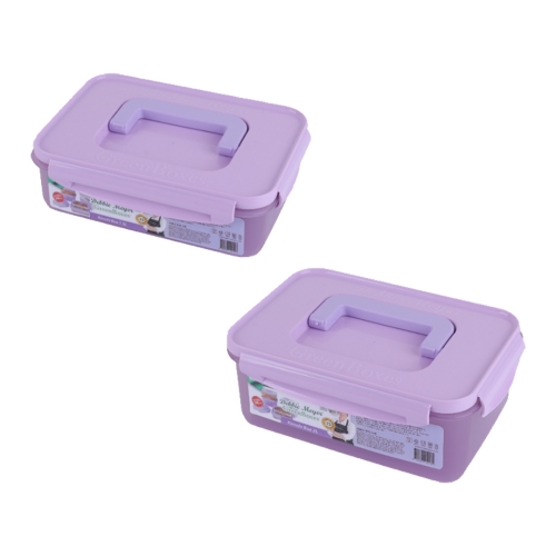 [신제품]데비마이어김치통세트2호(라벤더퍼플)(1.5리터1개,2리터1개)