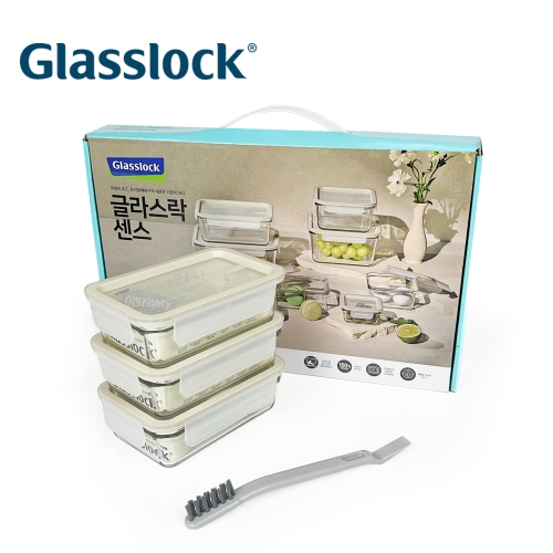 [글라스락] 센스 4조 세트(3조+세척솔1) FTRC-NS-00006