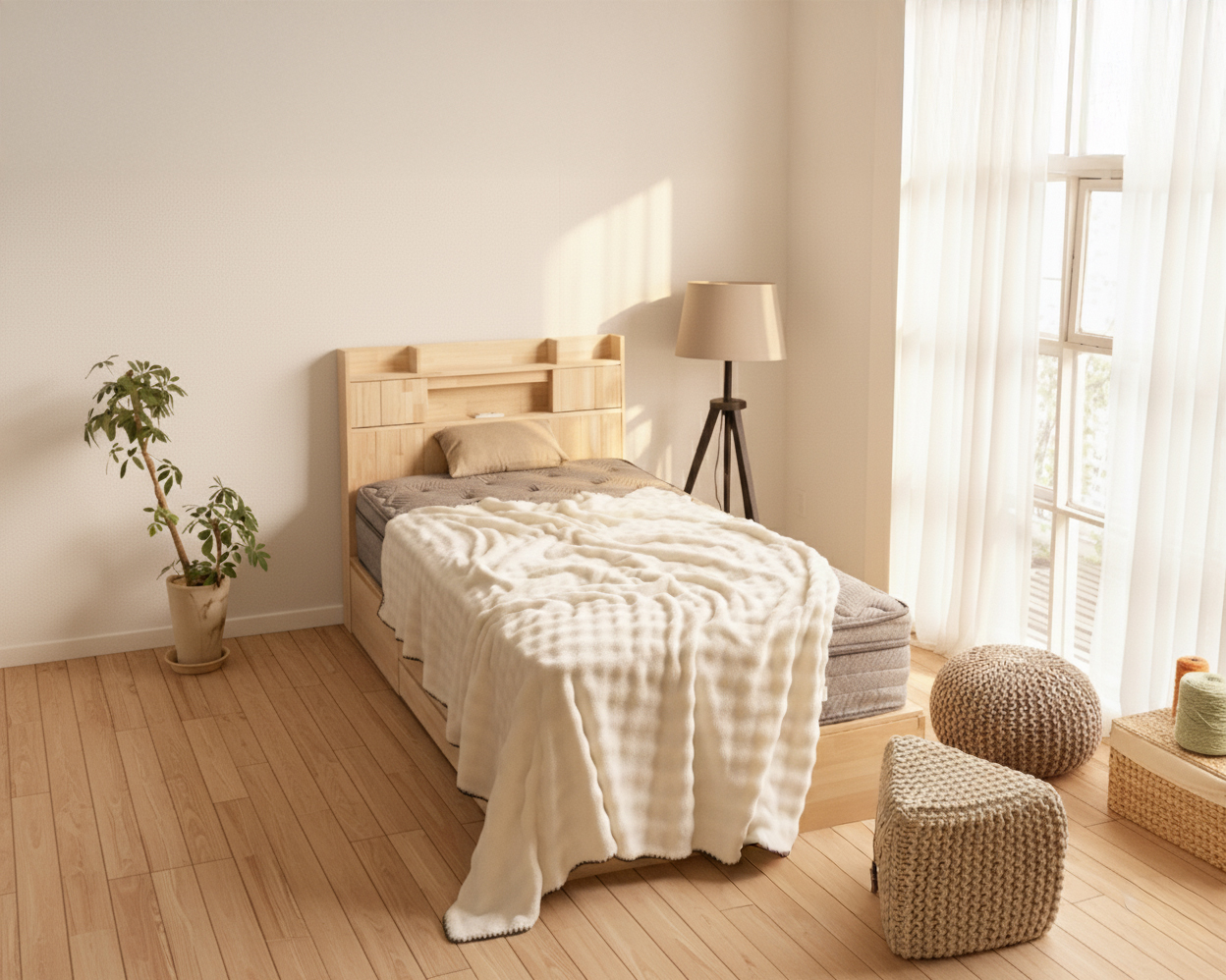 [Guy Laroche] 5mm 밍크 극세사 담요(아이보리)