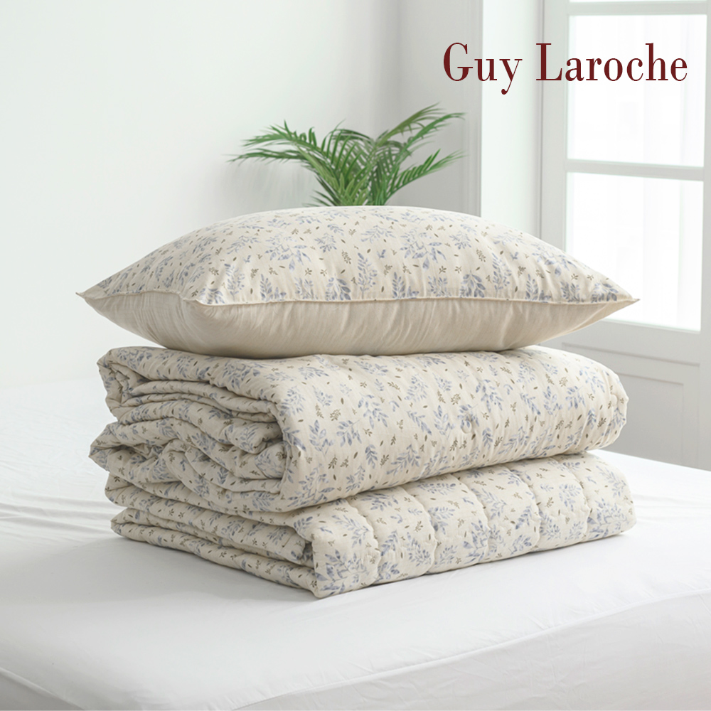 [Guy Laroche] 세미마이크로 바닐라 믹스 침구 세트 SS(이불+패드+베게커버1ea)