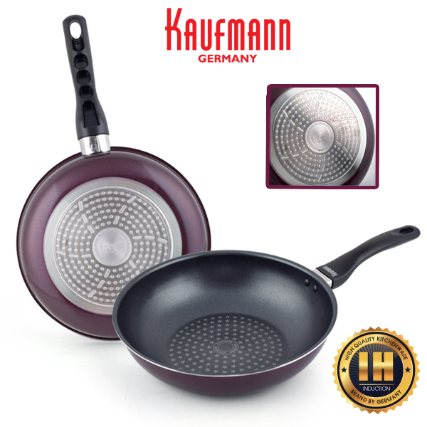 [카우프만] 퍼플 인덕션 프라이팬 2P세트(E형)  KPF-E2P