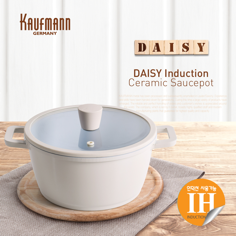 [카우프만] 데이지 인덕션 20cm 양수냄비  KDIC-20P