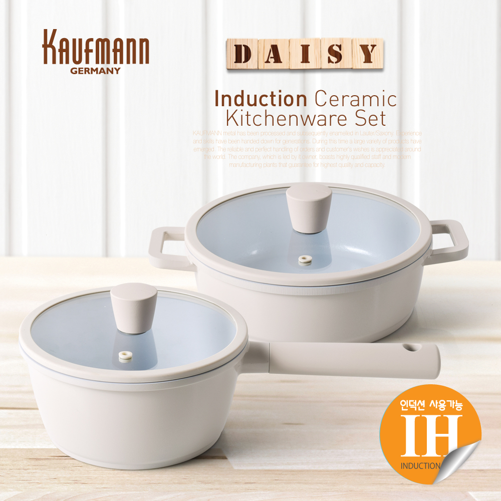 [카우프만] 데이지 인덕션 냄비 2종 세트(B형)  KDIC-B4P