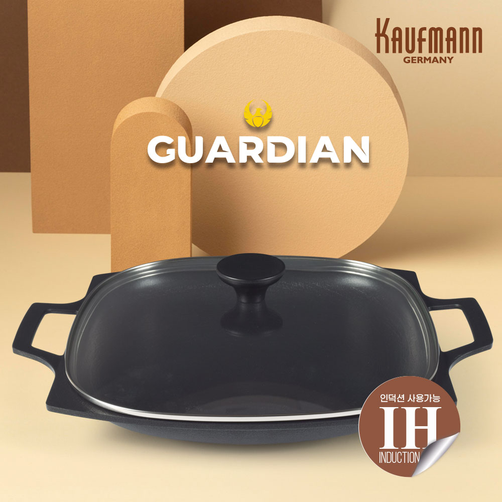 카우프만 가디언 인덕션 32cm 그리들 웍 팬 KGIF-32GR