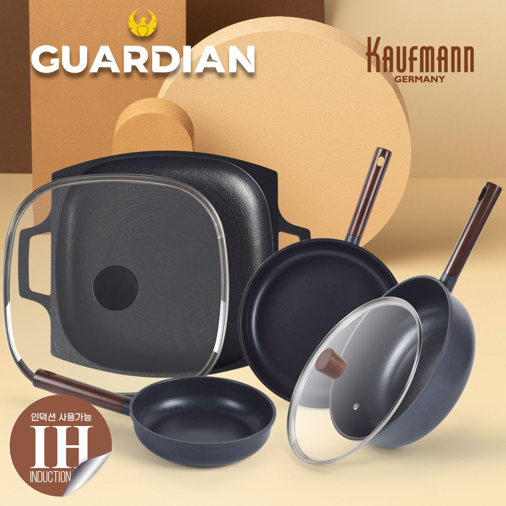 카우프만 가디언 인덕션 그리들 웍팬 5종 세트(GR형)  KGIF-GR6P