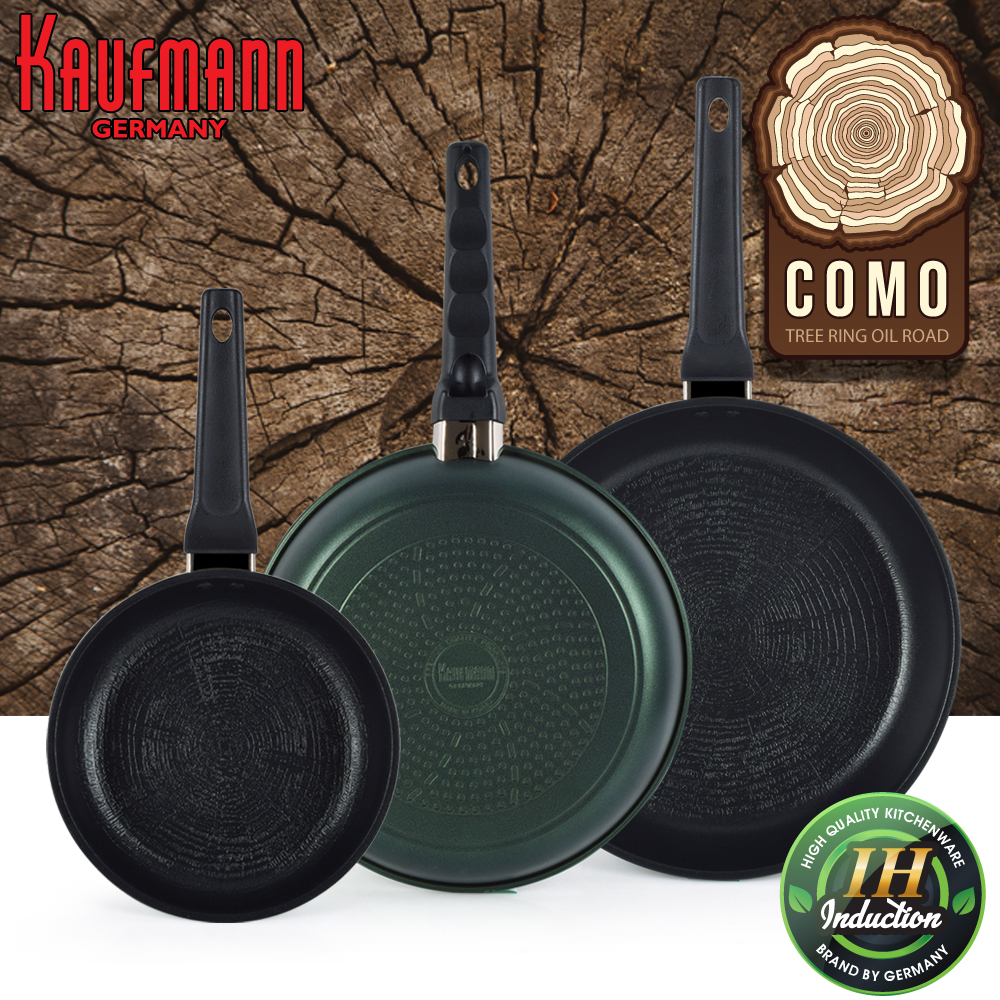 [카우프만] 코모 인덕션 단조팬 3P 세트(C형)  KCF-C3P