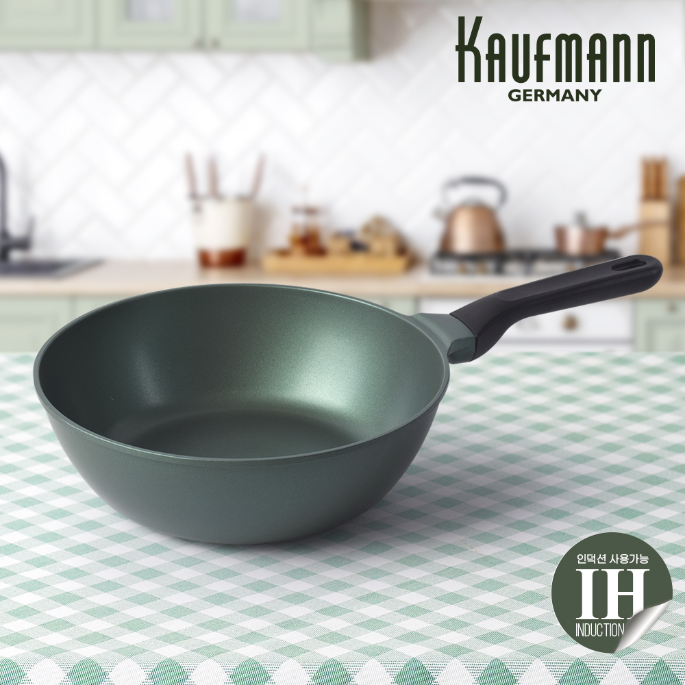 [카우프만] 올리브 인덕션 24cm 궁중팬  KOIF-24W
