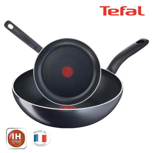 테팔 익스피리언스 인덕션 2종세트 (프라이팬 20cm + 볶음팬 28cm)