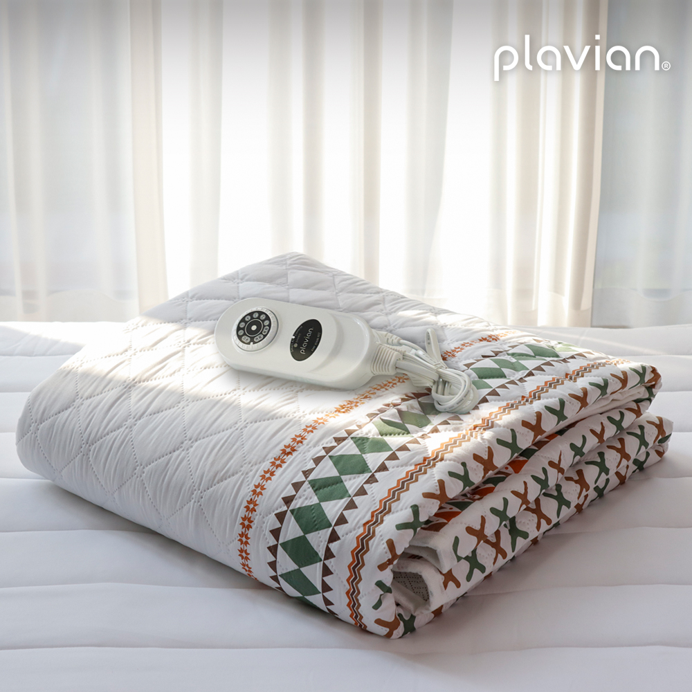 [플래비안] 프리미엄 탄소 워셔블 전자파안심 전기요 더블 그레이